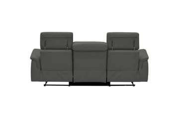 3-sitssoffa Pareli Grå, PU, Elektrisk vilstol - Grå, PU, Elektrisk vilstol - Möbler - Vardagsrum - Soffor - Reclinersoffor & Biosoffor