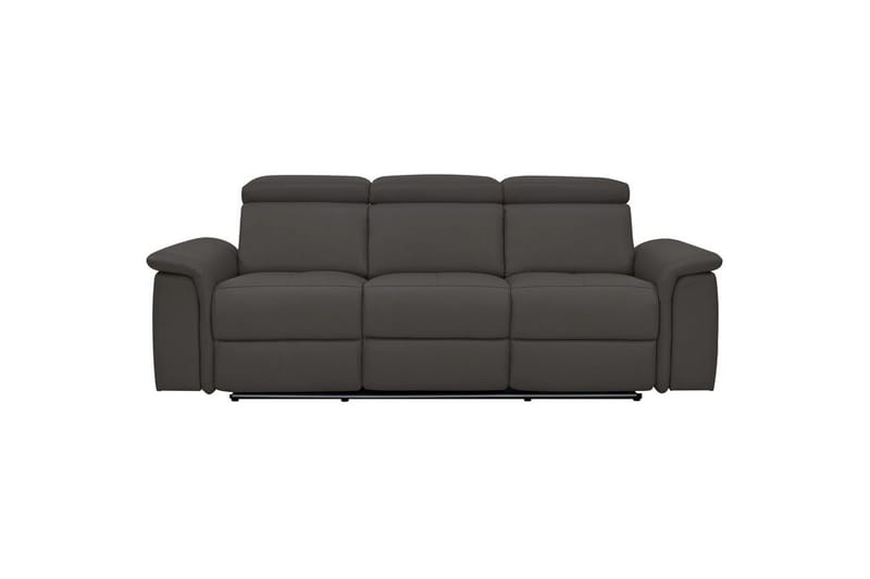 3-sitssoffa Pareli Brun, PU, Manuell vilstol - Brun, PU, Manuell vilstol - Möbler - Vardagsrum - Soffor - Reclinersoffor & Biosoffor