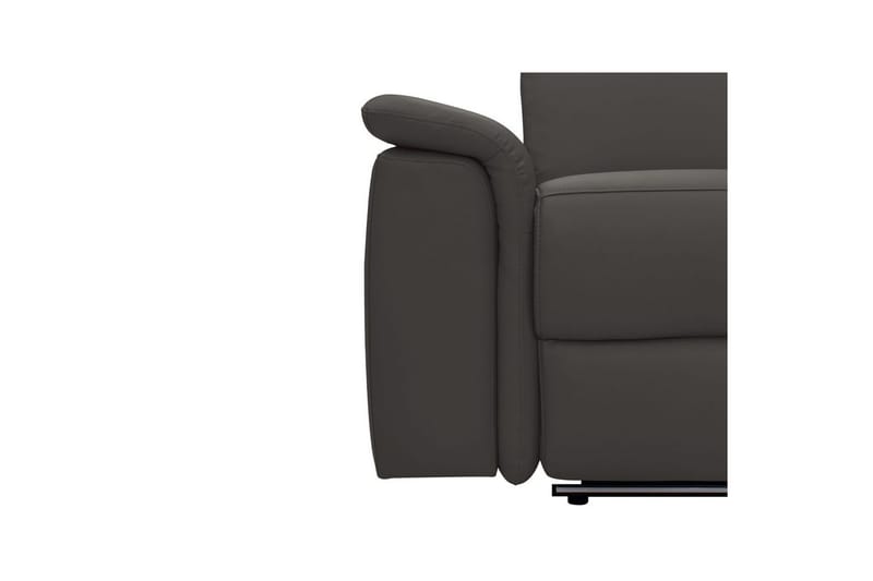 3-sitssoffa Pareli Brun, PU, Manuell vilstol - Brun, PU, Manuell vilstol - Möbler - Vardagsrum - Soffor - Skinnsoffor