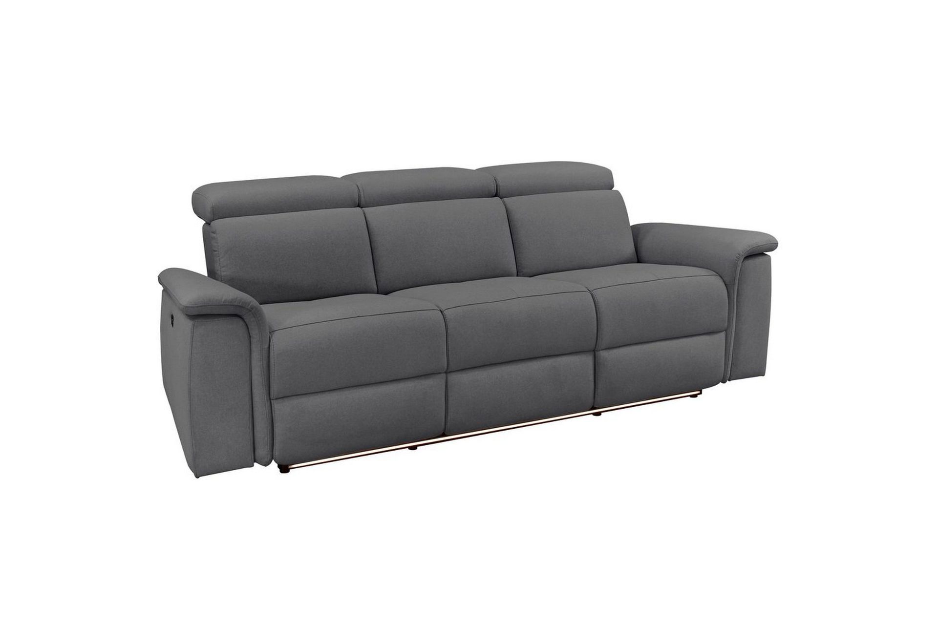 3-sitssoffa pareli grå, sunday tyg, manuell vilstol - grå, sunday tyg, manuell vilstol