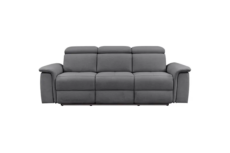 3-sitssoffa Pareli Grå, Sunday tyg, Elektrisk vilstol - Grå, Sunday tyg, Elektrisk vilstol - Möbler - Vardagsrum - Soffor - Reclinersoffor & Biosoffor