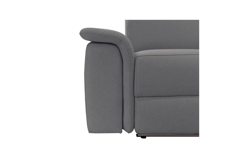 3-sitssoffa Pareli Grå, Sunday tyg, Manuell vilstol - Grå, Sunday tyg, Manuell vilstol - Möbler - Vardagsrum - Soffor - Reclinersoffor & Biosoffor