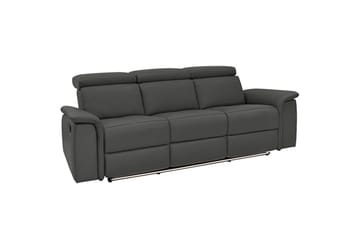 3-sitssoffa Pareli Svart, PU, Elektrisk vilstol
