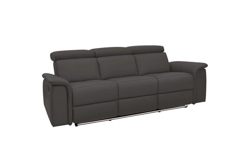 3-sitssoffa Pareli Brun, PU, Manuell vilstol - Brun, PU, Manuell vilstol - Möbler - Vardagsrum - Soffor - Reclinersoffor & Biosoffor