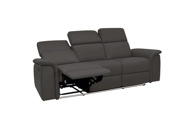 3-sitssoffa Pareli Brun, PU, Manuell vilstol - Brun, PU, Manuell vilstol - Möbler - Vardagsrum - Soffor - Reclinersoffor & Biosoffor