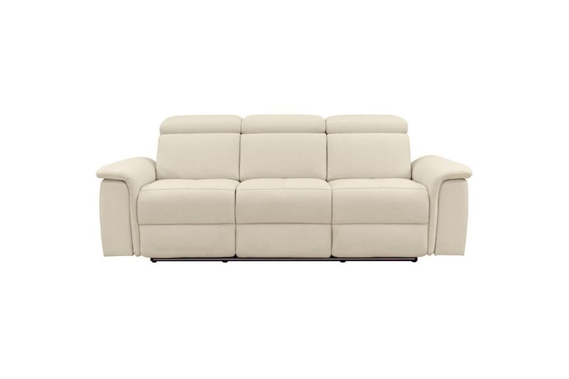 3-sitssoffa Pareli Vit, Sunday tyg, Elektrisk vilstol - Vit, Sunday tyg, Elektrisk vilstol - Möbler - Vardagsrum - Soffor - Reclinersoffor & Biosoffor