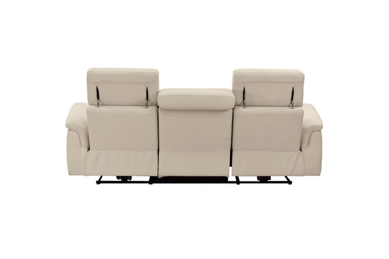 3-sitssoffa Pareli Vit, Sunday tyg, Elektrisk vilstol - Vit, Sunday tyg, Elektrisk vilstol - Möbler - Vardagsrum - Soffor - Reclinersoffor & Biosoffor