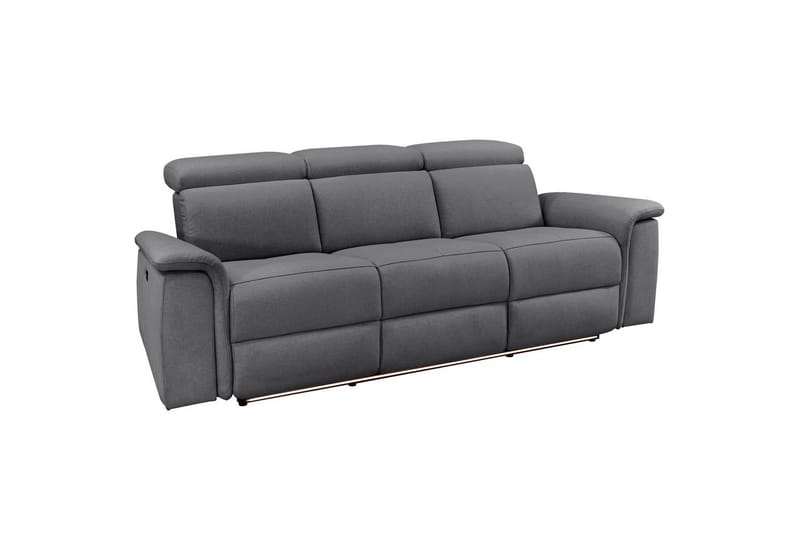 3-sitssoffa Pareli Grå, Sunday tyg, Elektrisk vilstol - Grå, Sunday tyg, Elektrisk vilstol - Möbler - Vardagsrum - Soffor - Reclinersoffor & Biosoffor