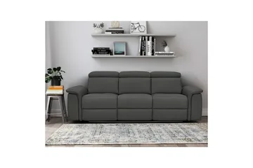 3-sitssoffa Pareli Svart, PU, Elektrisk vilstol - Svart, PU, Elektrisk vilstol - Möbler - Vardagsrum - Soffor - Reclinersoffor & Biosoffor