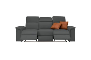 3-sitssoffa Pareli Grå, PU, Elektrisk vilstol - Grå, PU, Elektrisk vilstol - Möbler - Vardagsrum - Soffor - Reclinersoffor & Biosoffor