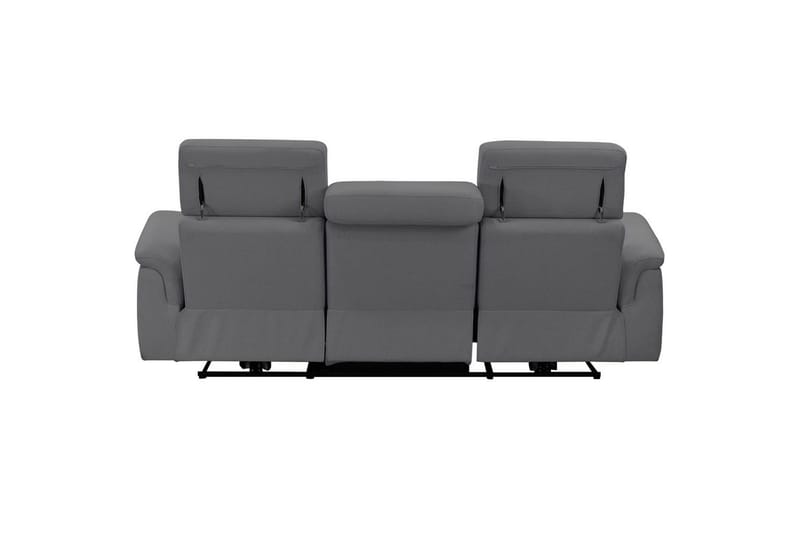 3-sitssoffa Pareli Grå, Sunday tyg, Manuell vilstol - Grå, Sunday tyg, Manuell vilstol - Möbler - Vardagsrum - Soffor - Reclinersoffor & Biosoffor