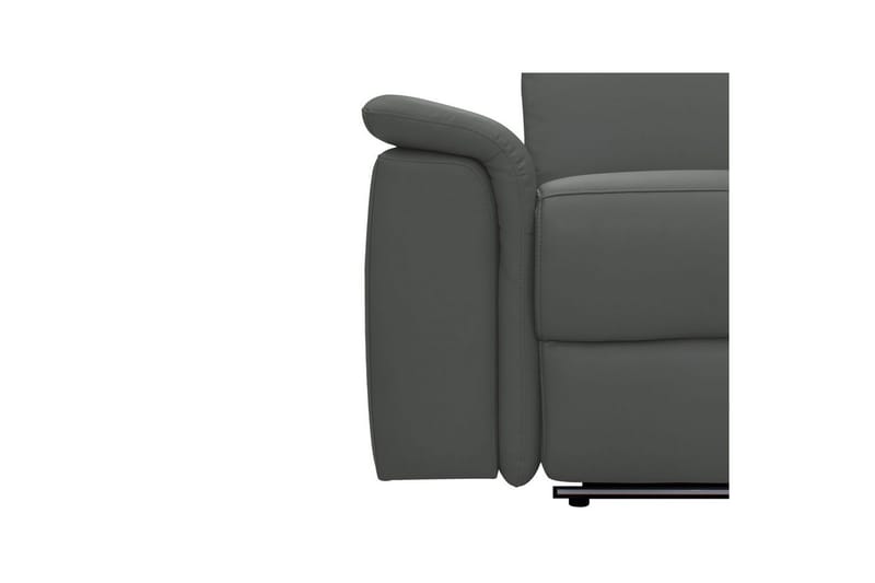 3-sitssoffa Pareli Grå, PU, Elektrisk vilstol - Grå, PU, Elektrisk vilstol - Möbler - Vardagsrum - Soffor - Skinnsoffor