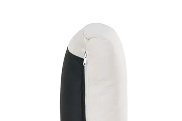4-sits Hörnsoffa med fotpall Unstad Beige/svart - Beige/svart - Möbler - Vardagsrum - Soffor - Modulsoffor - Komplett modulsoffa