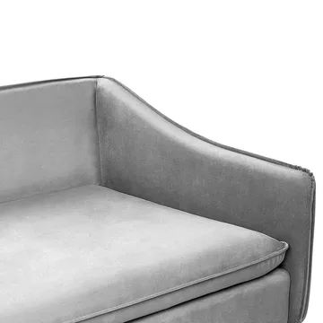 4-sits soffa Aure - Ljusgrå - Möbler - Vardagsrum - Soffor - Sammetssoffor