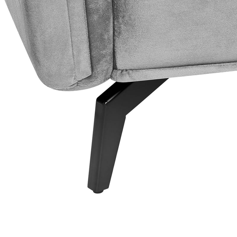 4-sits soffa Aure - Ljusgrå - Möbler - Vardagsrum - Soffor - Sammetssoffor