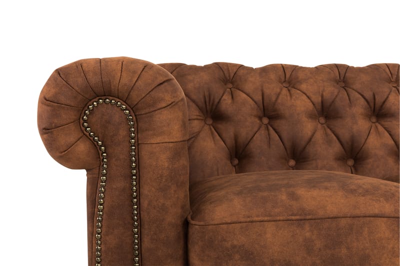 CHESTERFIELD LUX 4-sits Soffa Cognac - Skinnsoffor - 4-sits soffor - chesterfield soffor