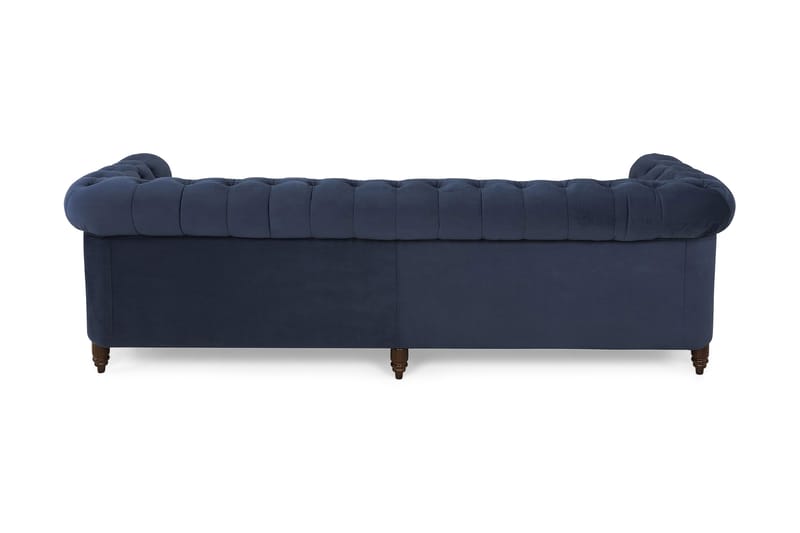 CHESTERFIELD LUX Sammetssoffa 4-sits Petrolblå - Sammetssoffor - 4-sits soffor - chesterfield soffor