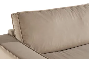 Cloudia Sammetssoffa 4-sits - Beige - Möbler - Vardagsrum - Soffor - 4-sits soffor