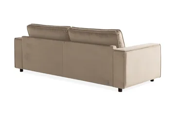 Cloudia Sammetssoffa 4-sits - Beige - Möbler - Vardagsrum - Soffor - 4-sits soffor