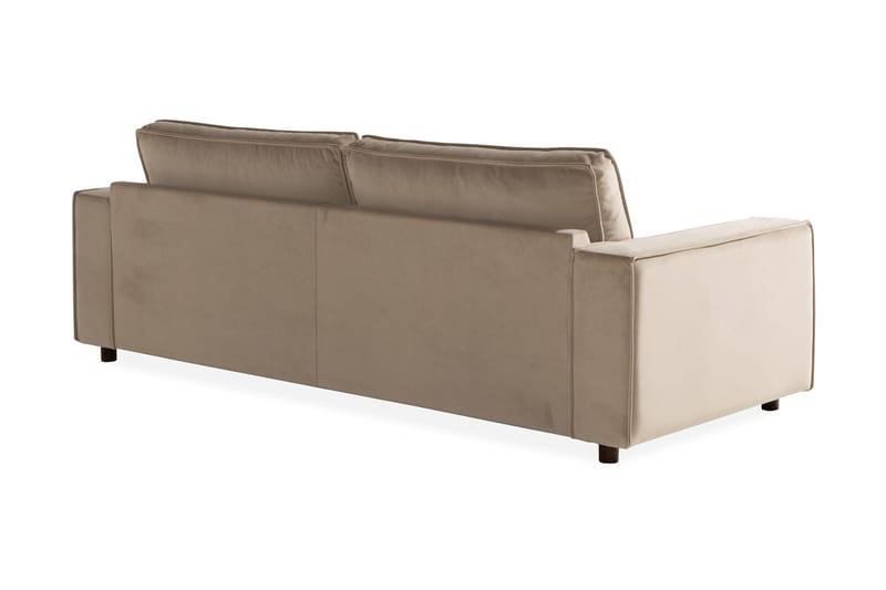 Cloudia Sammetssoffa 4-sits - Beige - Möbler - Vardagsrum - Soffor - 4-sits soffor