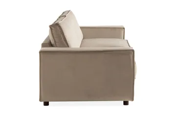 Cloudia Sammetssoffa 4-sits - Beige - Möbler - Vardagsrum - Soffor - 4-sits soffor