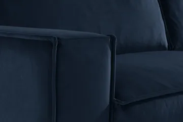Cloudia Sammetssoffa 4-sits - Blå - Möbler - Vardagsrum - Soffor - 4-sits soffor