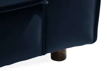 Cloudia Sammetssoffa 4-sits - Blå - Möbler - Vardagsrum - Soffor - 4-sits soffor