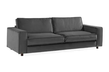 Cloudia Sammetssoffa 4-sits - Ljusgrå - Möbler - Vardagsrum - Soffor - 4-sits soffor