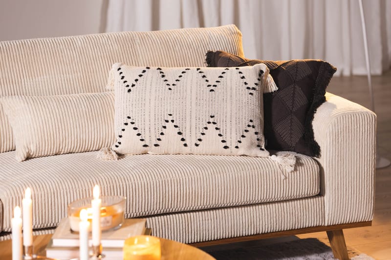 Copenhagen 4-sits Manchestersoffa - Beige - Möbler - Vardagsrum - Soffor - 4-sits soffor