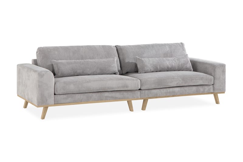 Copenhagen 4-sits Manchestersoffa - Ljusgrå - Möbler - Vardagsrum - Soffor - 4-sits soffor
