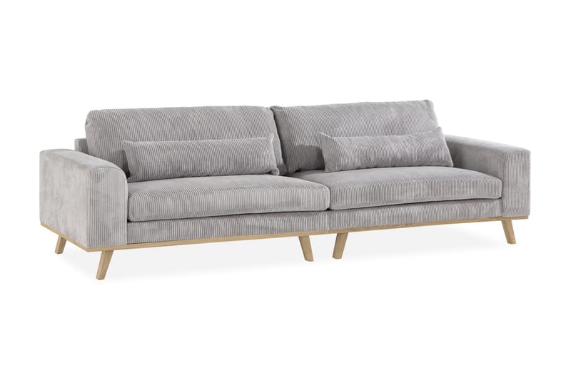 Copenhagen 4-sits Manchestersoffa - Ljusgrå - Möbler - Vardagsrum - Soffor - 4-sits soffor
