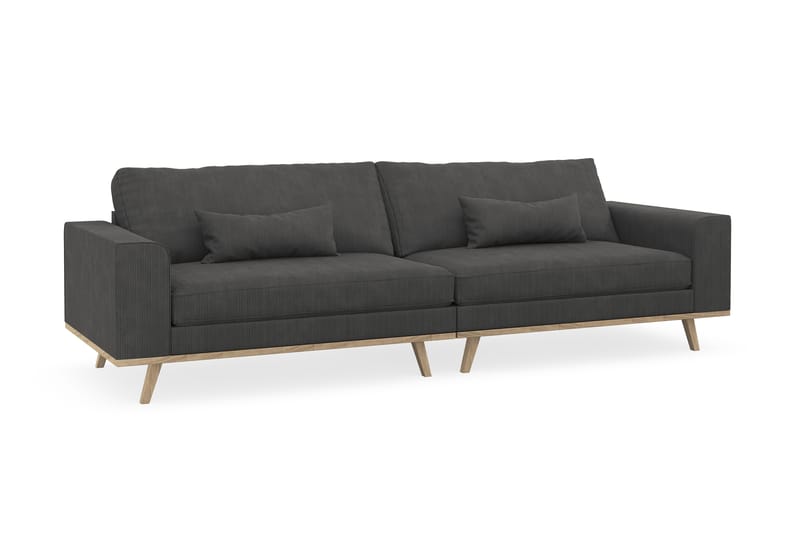 Copenhagen 4-sits Manchestersoffa - Mörkgrå - Möbler - Vardagsrum - Soffor - 4-sits soffor
