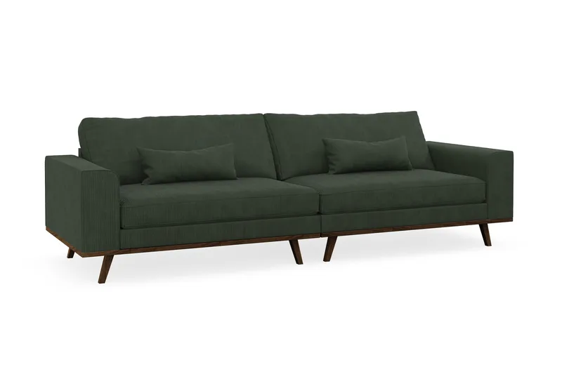Copenhagen 4-sits Manchestersoffa - Mörkgrön - Möbler - Vardagsrum - Soffor - 4-sits soffor
