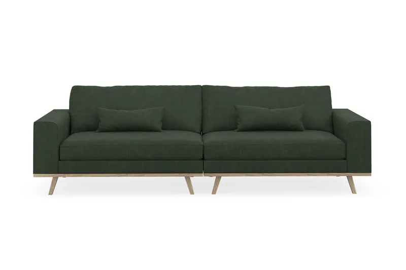 Copenhagen 4-sits Manchestersoffa - Mörkgrön - Möbler - Vardagsrum - Soffor - 4-sits soffor