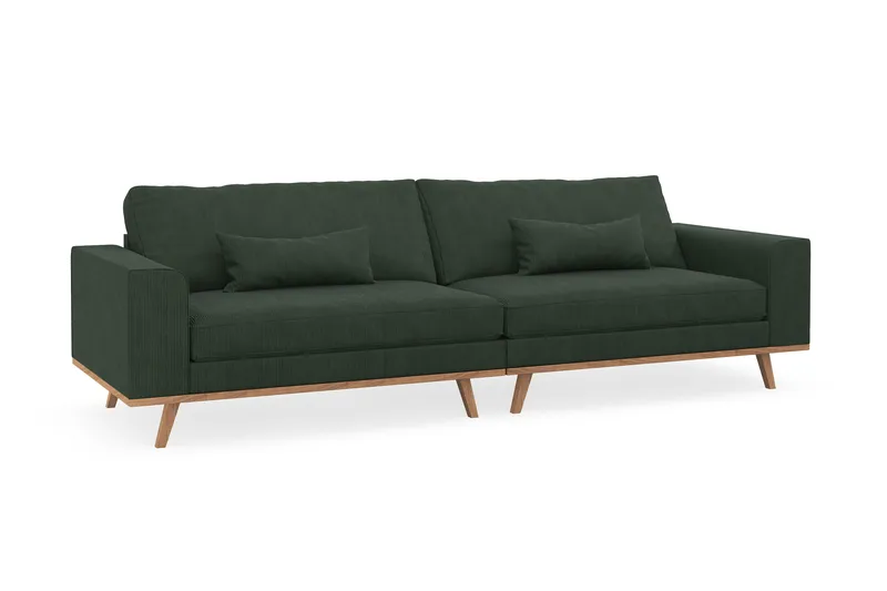 Copenhagen 4-sits Manchestersoffa - Mörkgrön - Möbler - Vardagsrum - Soffor - 4-sits soffor