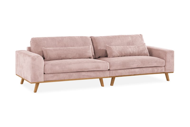 Copenhagen 4-sits Manchestersoffa - Rosa - Möbler - Vardagsrum - Soffor - 4-sits soffor