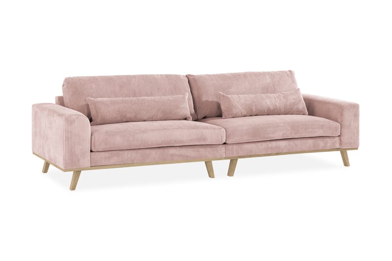 Copenhagen 4-sits Manchestersoffa - Rosa - Möbler - Vardagsrum - Soffor - 4-sits soffor