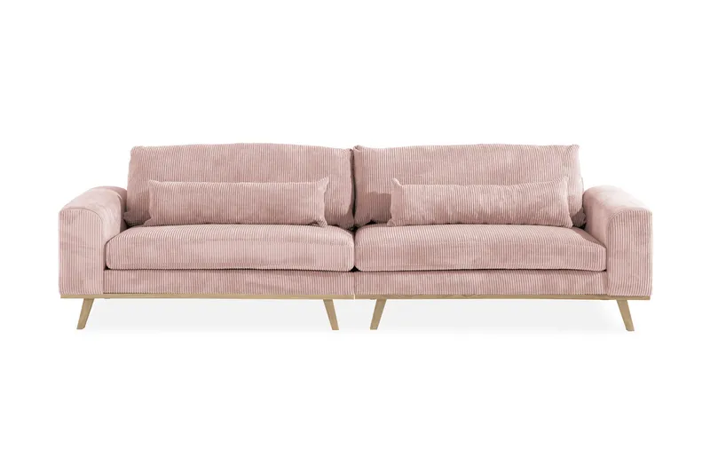 Copenhagen 4-sits Manchestersoffa - Rosa - Möbler - Vardagsrum - Soffor - 4-sits soffor