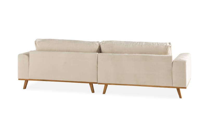 Copenhagen 4-sits Sammetssoffa - Beige - Möbler - Vardagsrum - Soffor - 4-sits soffor