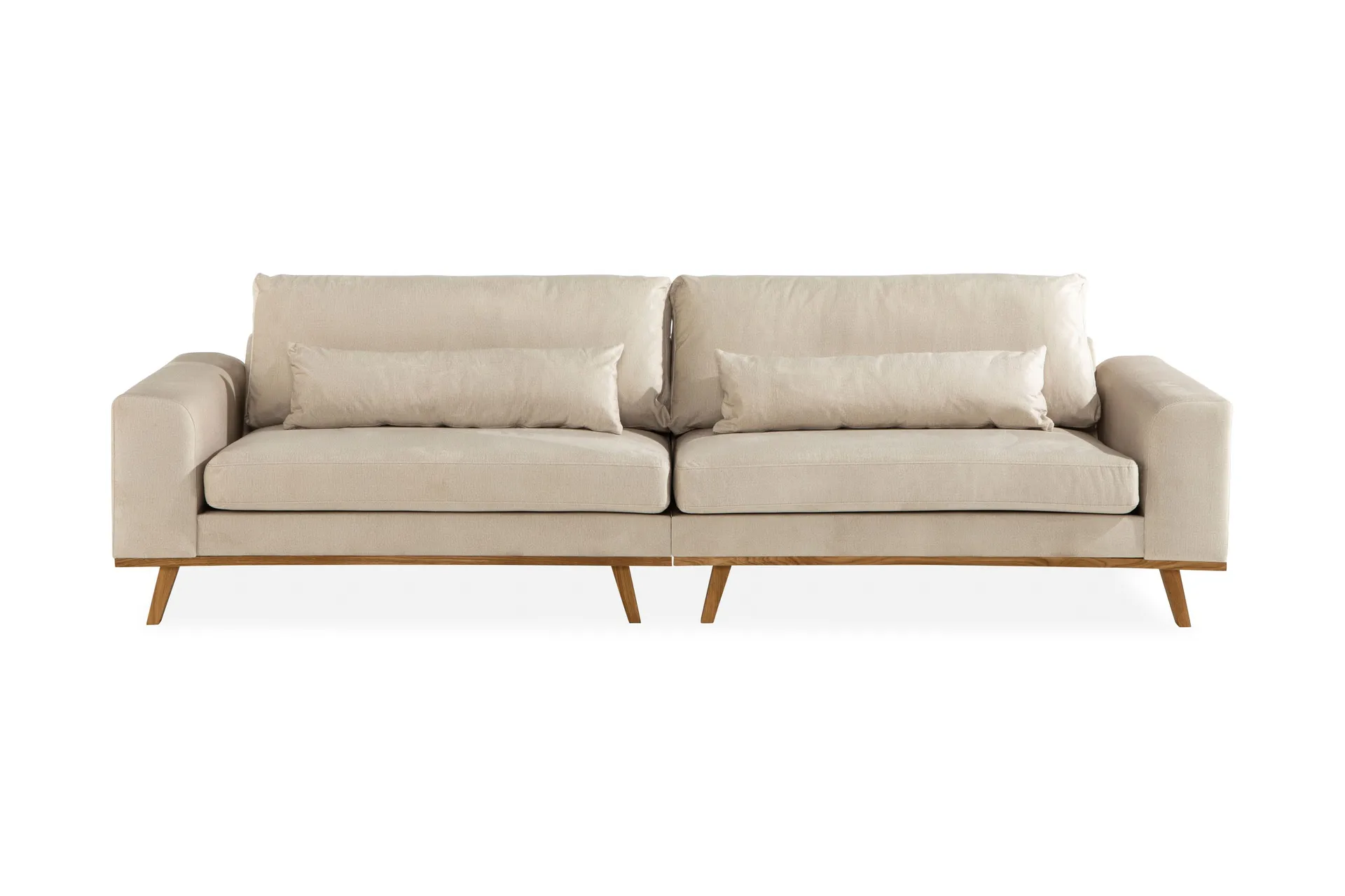 copenhagen 4-sits sammetssoffa - beige
