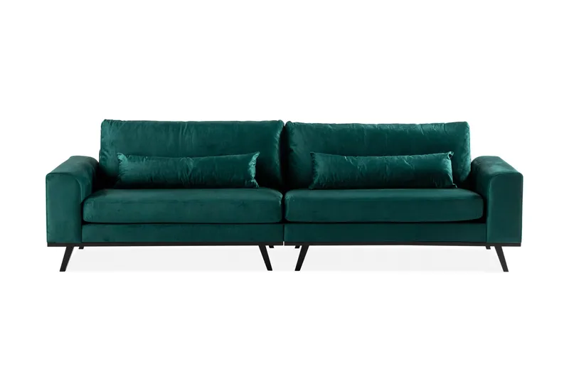 Copenhagen 4-sits Sammetssoffa - Grön - Möbler - Vardagsrum - Soffor - 4-sits soffor