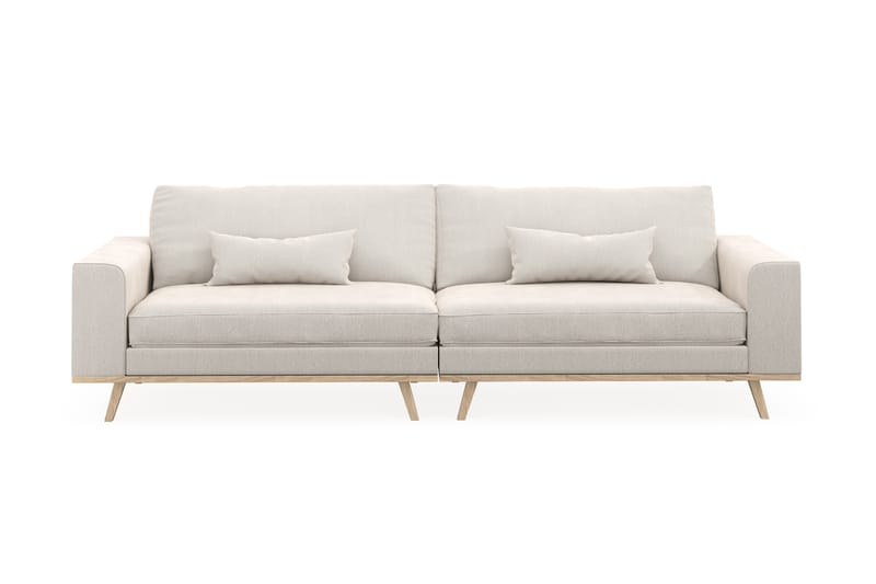 Copenhagen 4-sits Sammetssoffa - Krämvit - Möbler - Vardagsrum - Soffor - 4-sits soffor