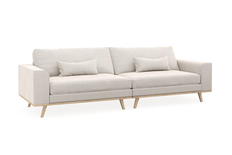 Copenhagen 4-sits Sammetssoffa - Krämvit - Möbler - Vardagsrum - Soffor - 4-sits soffor
