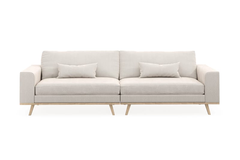 Copenhagen 4-sits Sammetssoffa - Krämvit - Möbler - Vardagsrum - Soffor - 4-sits soffor