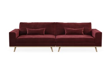 Copenhagen 4-sits Sammetssoffa