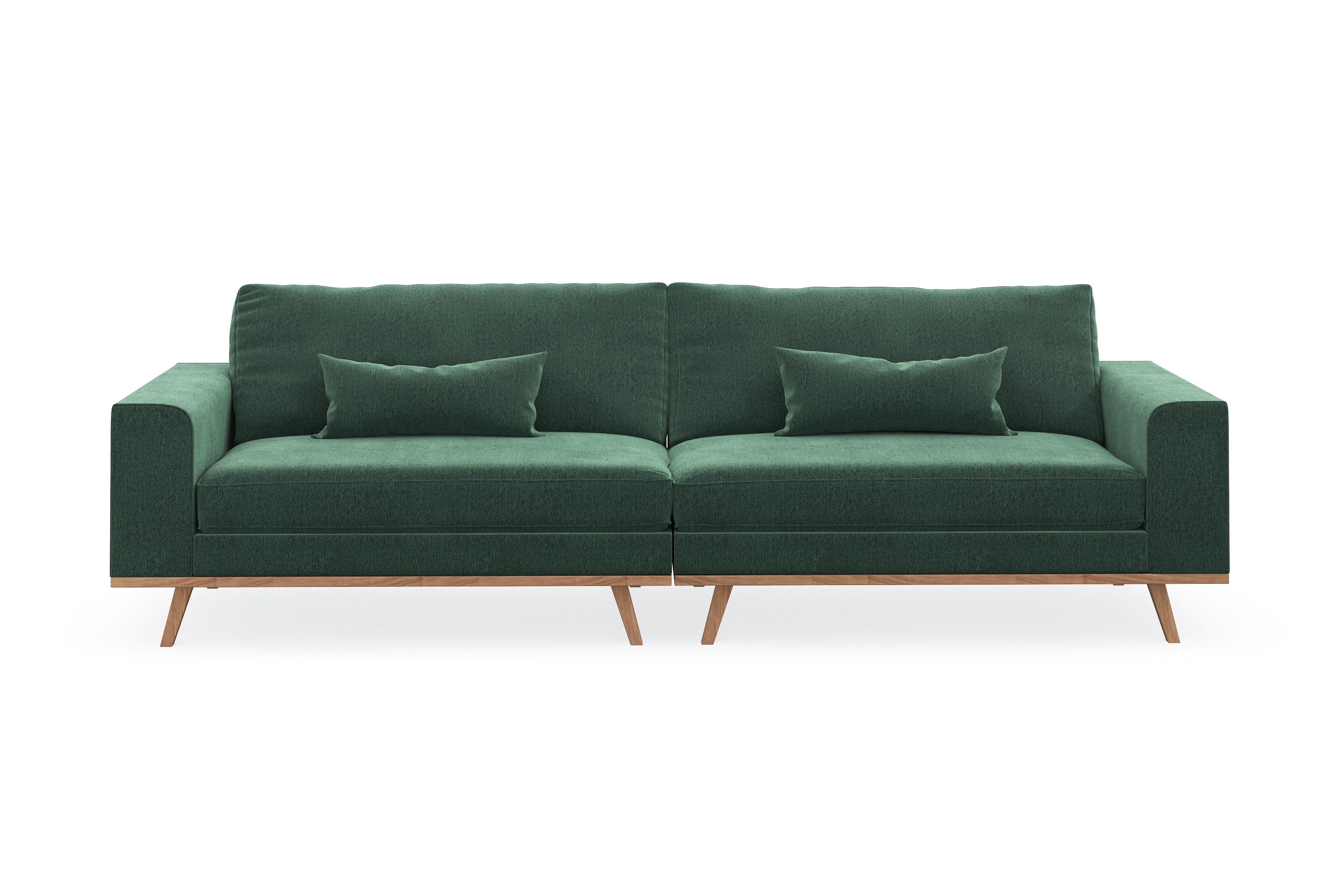 copenhagen 4-sits sammetssoffa - mörkgrön