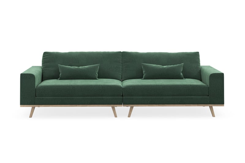 Copenhagen 4-sits Sammetssoffa - Mörkgrön - Möbler - Vardagsrum - Soffor - 4-sits soffor