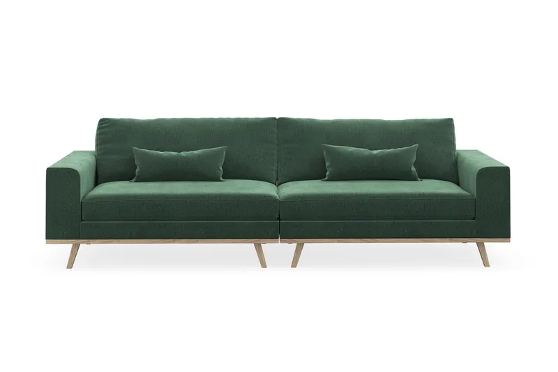Copenhagen 4-sits Sammetssoffa - Mörkgrön - Möbler - Vardagsrum - Soffor - 4-sits soffor
