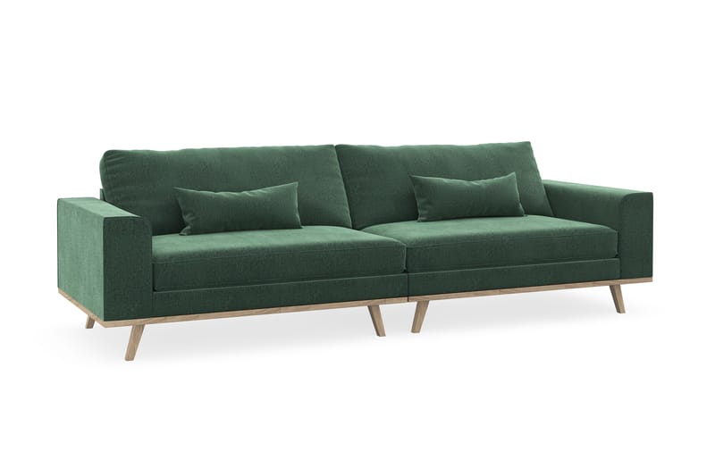 Copenhagen 4-sits Sammetssoffa - Mörkgrön - Möbler - Vardagsrum - Soffor - 4-sits soffor