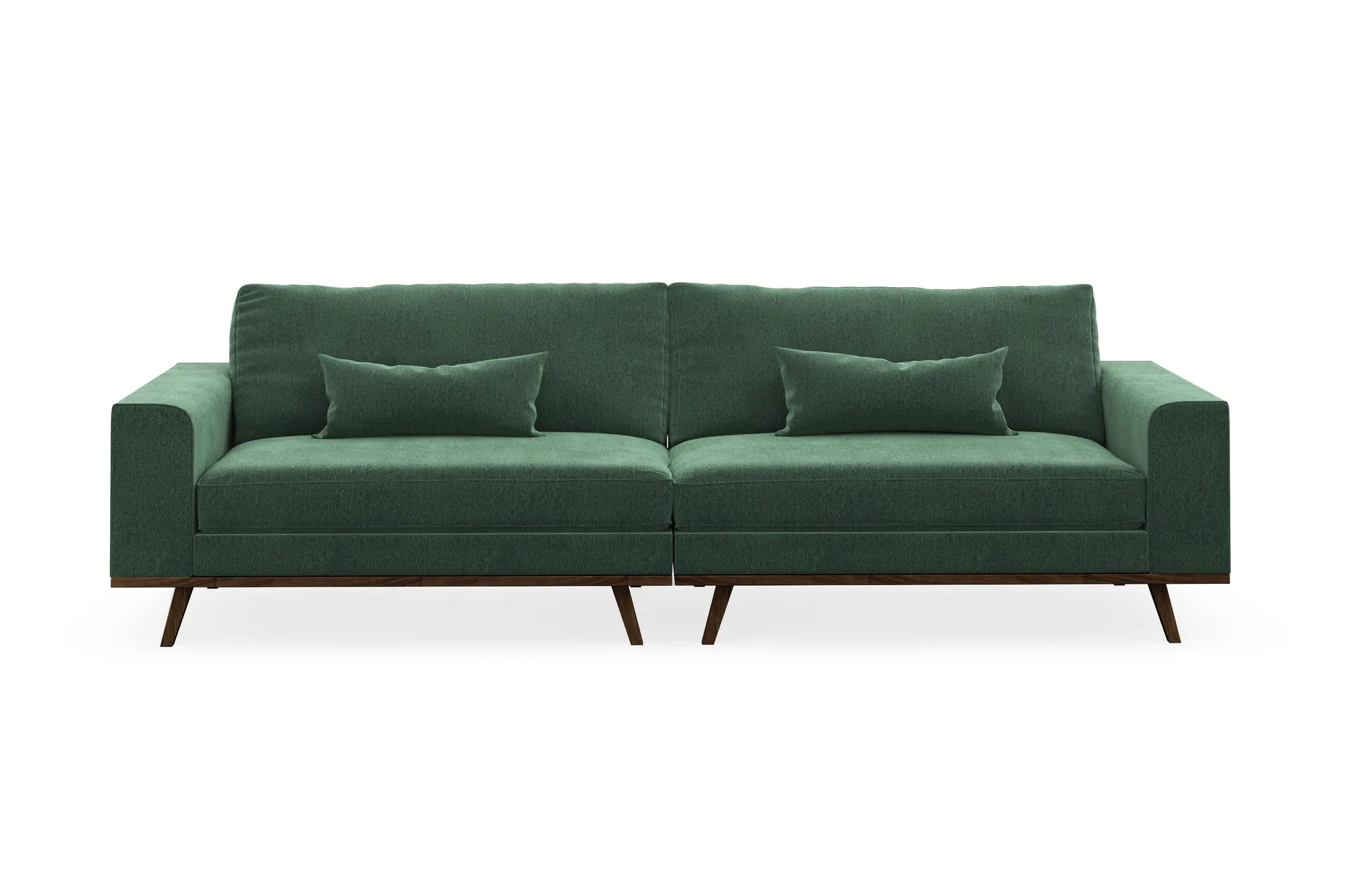 copenhagen 4-sits sammetssoffa - mörkgrön